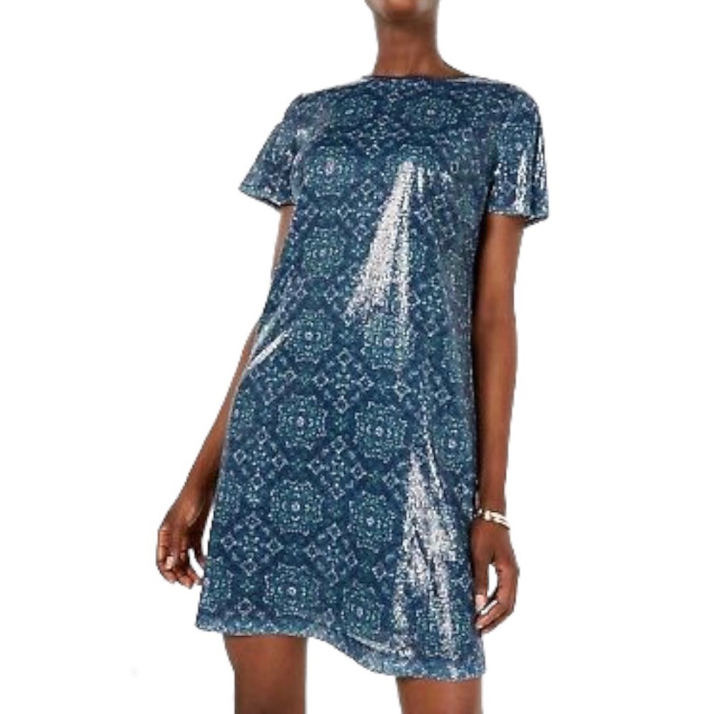 Michael Kors Majorelle Medallion Sequin Dress